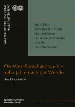 Cover-Bild Ost-West-Sprachgebrauch — zehn Jahre nach der Wende