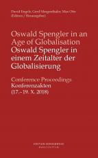 Cover-Bild Oswald Spengler in einem Zeitalter der Globalisierung / Oswald Spengler in an Age of Globalisation