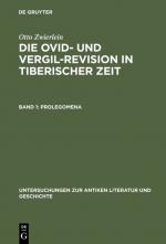 Cover-Bild Otto Zwierlein: Die Ovid- und Vergil-Revision in tiberischer Zeit / Prolegomena