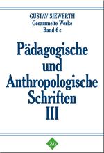 Cover-Bild Pädagogische und Anthropologische Schriften III