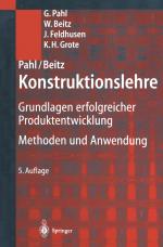 Cover-Bild Pahl/Beitz Konstruktionslehre