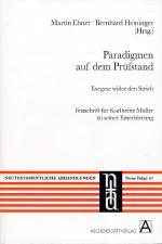 Cover-Bild Paradigmen auf dem Prüfstand. Exegese wider den Strich