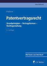 Cover-Bild Patentvertragsrecht