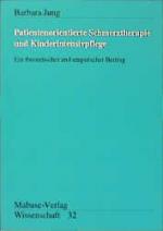 Cover-Bild Patientorientierte Schmerztherapie und Kinderintensivpflege