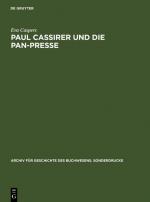 Cover-Bild Paul Cassirer und die Pan-Presse