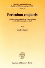 Cover-Bild Periculum emptoris.