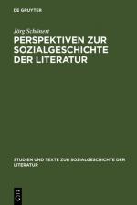 Cover-Bild Perspektiven zur Sozialgeschichte der Literatur