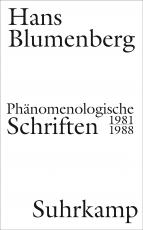 Cover-Bild Phänomenologische Schriften