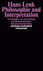 Cover-Bild Philosophie und Interpretation