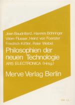 Cover-Bild Philosophien der neuen Technologie