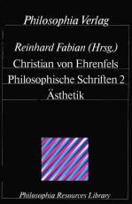 Cover-Bild Philosophische Schriften / Ästhetik