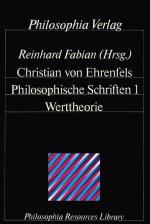 Cover-Bild Philosophische Schriften / Werttheorie