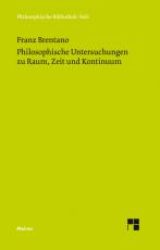 Cover-Bild Philosophische Untersuchungen zu Raum, Zeit und Kontinuum
