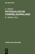 Cover-Bild Physikalische Formelsammlung