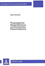 Cover-Bild Physiologischer Neukantianismus und Evolutionäre Erkenntnistheorie