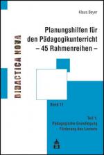 Cover-Bild Planungshilfen für den Pädagogikunterricht - 45 Rahmenreihen -