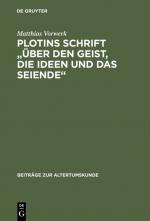 Cover-Bild Plotins Schrift "Über den Geist, die Ideen und das Seiende"