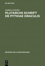 Cover-Bild Plutarchs Schrift De Pythiae oraculis