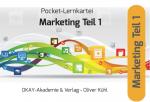 Cover-Bild Pocket-Lernkartei Grundlagen Marketing Teil 1. Marketinggrundlagen, Marketingforschung, Marketingplanung, Marketingorganisation