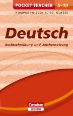 Cover-Bild Pocket Teacher Deutsch - Rechtschreibung und Zeichensetzung 5.-10. Klasse