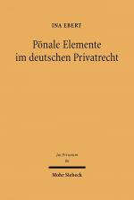 Cover-Bild Pönale Elemente im deutschen Privatrecht