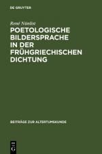 Cover-Bild Poetologische Bildersprache in der frühgriechischen Dichtung