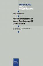 Cover-Bild Politikverdrossenheit in der Bundesrepublik Deutschland
