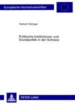 Cover-Bild Politische Institutionen und Sozialpolitik in der Schweiz