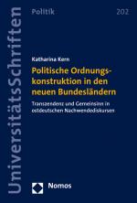 Cover-Bild Politische Ordnungskonstruktion in den neuen Bundesländern