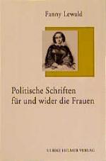 Cover-Bild Politische Schriften für und wider die Frauen