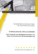 Cover-Bild Potentiananalyse Open Government
