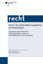 Cover-Bild Praxis des Täter-Opfer-Ausgleichs in Deutschland