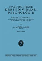 Cover-Bild Praxis und Theorie der Individualpsychologie