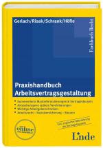 Cover-Bild Praxishandbuch Arbeitsvertragsgestaltung