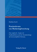 Cover-Bild Praxisrelevanz von Marketingforschung