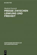 Cover-Bild Presse zwischen Lenkung und Freiheit