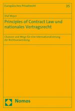 Cover-Bild Principles of Contract Law und nationales Vertragsrecht
