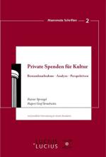 Cover-Bild Private Spenden für Kultur