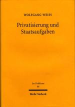 Cover-Bild Privatisierung und Staatsaufgaben