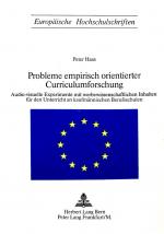 Cover-Bild Probleme empirisch orientierter Curriculumsforschung
