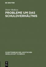 Cover-Bild Probleme um das Schuldverhältnis