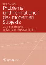 Cover-Bild Probleme und Formationen des modernen Subjekts