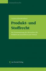 Cover-Bild Produkt- und Stoffrecht
