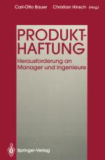 Cover-Bild Produkthaftung