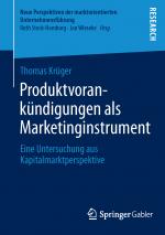Cover-Bild Produktvorankündigungen als Marketinginstrument