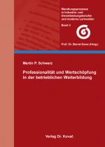 Cover-Bild Professionalität und Wertschöpfung in der betrieblichen Weiterbildung
