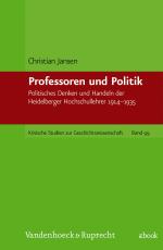 Cover-Bild Professoren und Politik