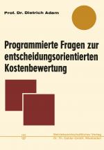 Cover-Bild Programmierte Fragen zur entscheidungsorientierten Kostenbewertung