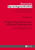 Cover-Bild Programmwortschatz einer höfischen Dichtersprache