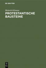 Cover-Bild Protestantische Bausteine